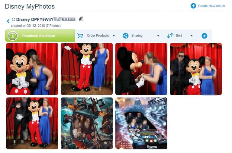 Личный кабинет PhotoPass+ в Диснейленд Париж